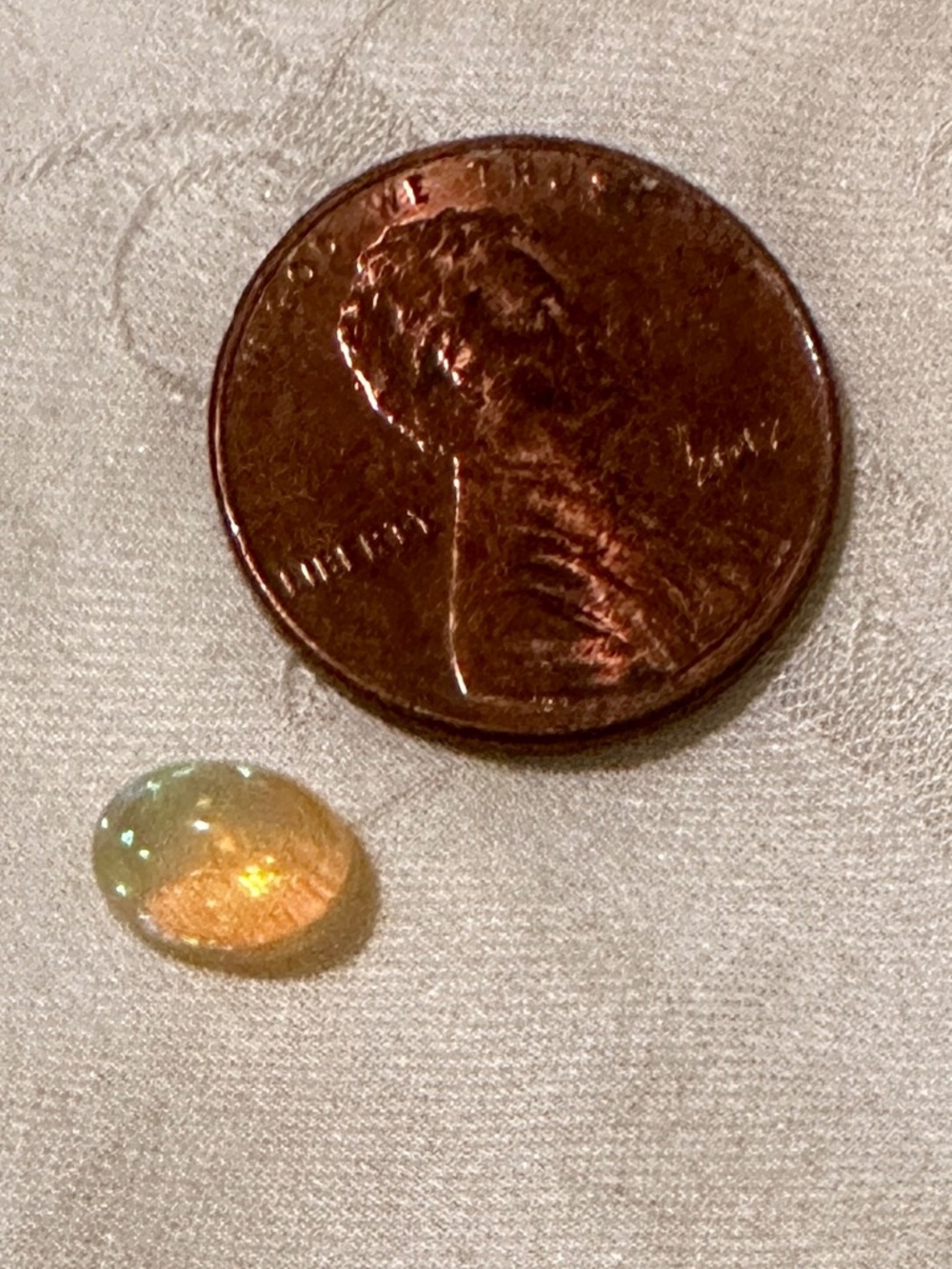 4x6 mm Natural White Multi Fire Ethiopian Opal Oval Cabochon